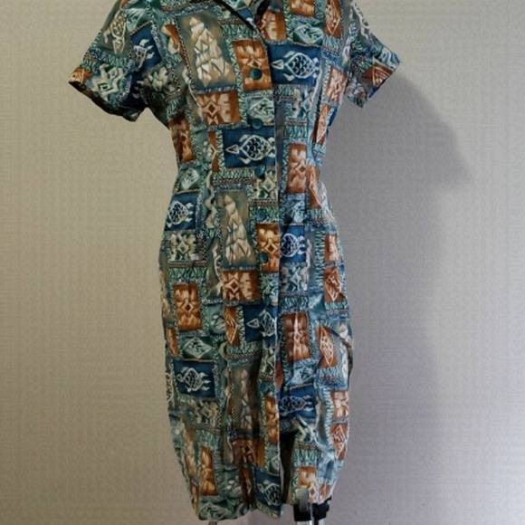 VINTAGE Handmade Pinup Dress size 6 - Picture 1 of 7